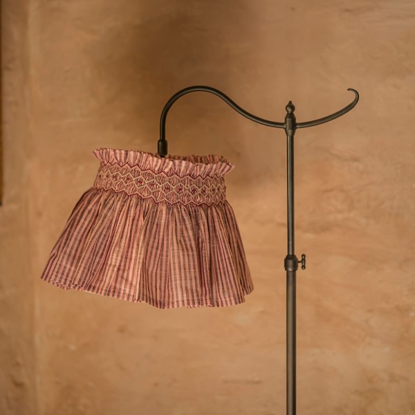 Edit58 x Smock London Elsie Lampshade Skirt Mulberry Stripe with Plum Pie Hand Smocking Edit58 x Smock London Elsie Lampshade Skirt Mulberry Stripe with Plum Pie Hand Smocking