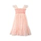 Rachel Carson Girls Dress Pack a Punch Plumetti with Big Top Hand Smocking