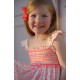 Rachel Carson Girls Dress Pack a Punch Plumetti with Big Top Hand Smocking