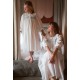 Nightingale Women's Dress Forget Me Not Plumetti with Delphinium Hand Smocking Nightingale Women's Dress Forget Me Not Plumetti with Delphinium Hand Smocking