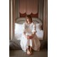Nightingale Women's Dress Forget Me Not Plumetti with Delphinium Hand Smocking Nightingale Women's Dress Forget Me Not Plumetti with Delphinium Hand Smocking