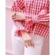 Shelley Blouse Raspberry Gingham with Milk Hand Smocking Edition 20 Shelley Blouse Raspberry Gingham with Milk Hand Smocking Edition 20